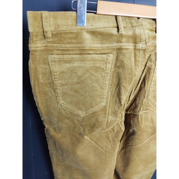 Snover Men’s Tan Corduroy Chino Pants Straight Leg Stretch Casual NWT - Picture 5 of 10